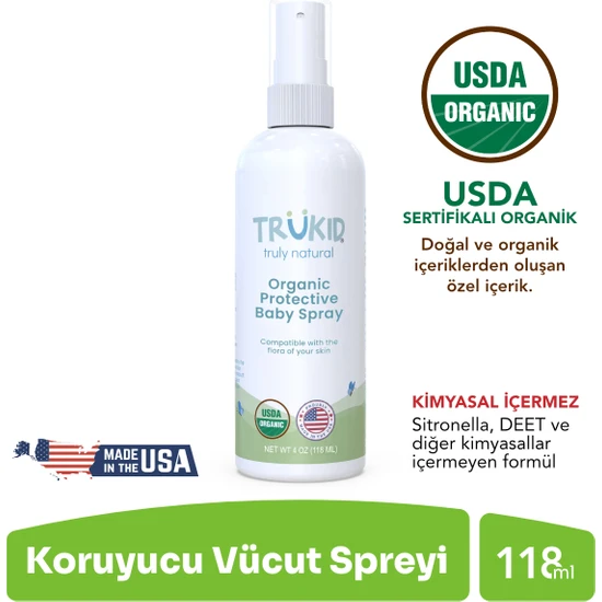 Trukid Organik Koruyucu Bebek Losyonu 118 Ml