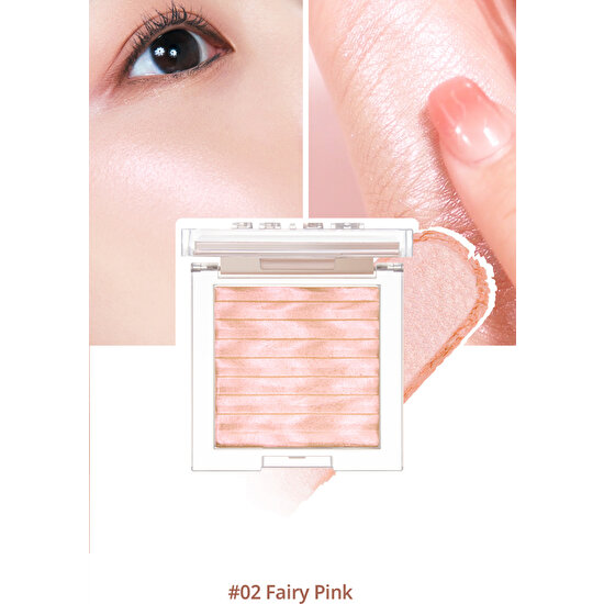 Clio Mikro Inci Taneciklerle Yoğun Işıltı Sağlayan Highlighter Clio Prism Highlighter (02 Fairy Pink)