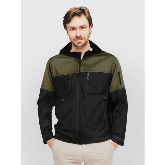 Vs Tactic Siyah Yeşil Softshell Ceket