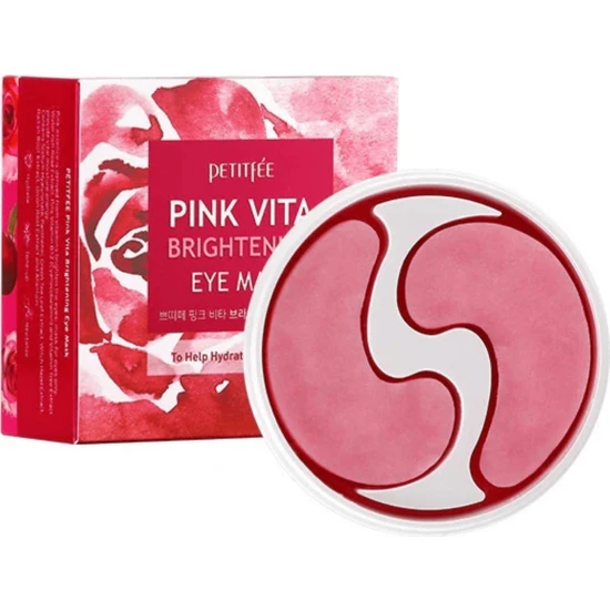 Petitfee - Pink Vita Brightening Eye Mask - Aydınlatıcı Göz Maskesi