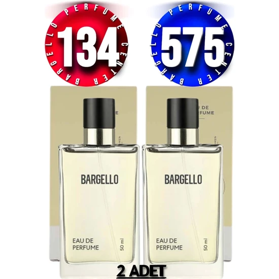 Bargello 134 Kadın Parfüm Oriental 50 ml Edp + 575 Erkek Parfüm Woody 50 ml Edp 2 Adet Ürün