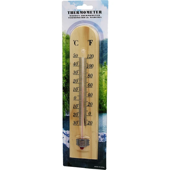 Go İthalat Ahşap Derece Oda Termometresi (2818)