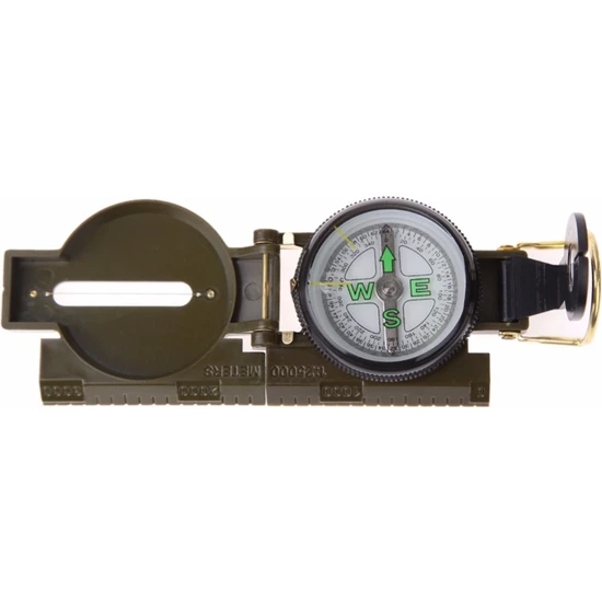 Chaoduo Shop Taşınabilir Taktik Izle Katlanır Lens Pusula Ordu Yeşil Açık Kamp Pusula Askeri Taktik Kit Cep Bussola Kompas (Yurt Dışından)