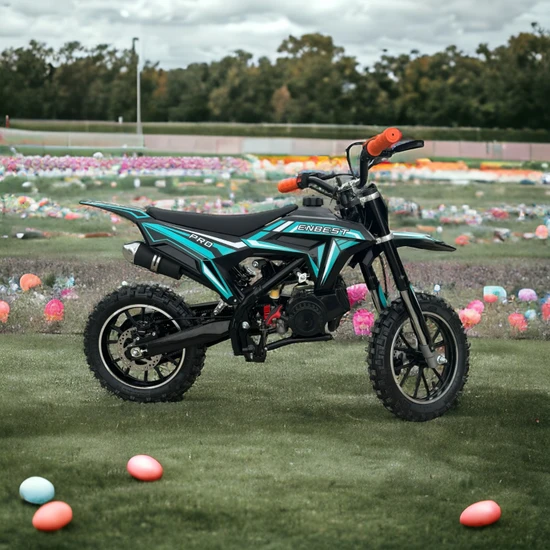 Çocuk Mini Cross Motosiklet - Siyah Mavi