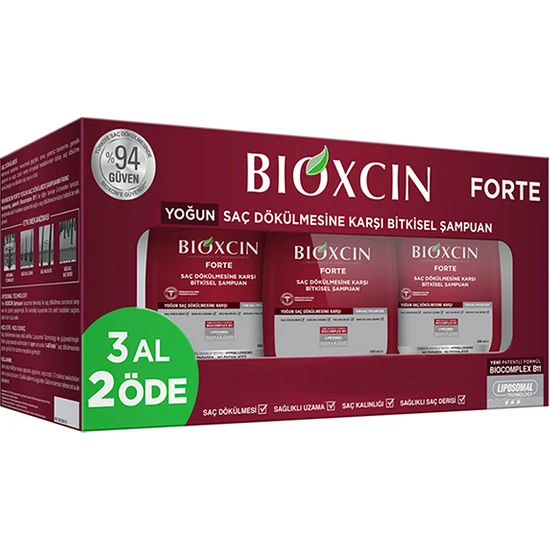 Bioxcin Forte Şampuan 300 ml 3 Al 2 Öde