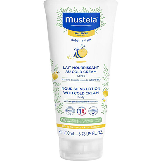 Mustela Cold Cream İçeren Besleyici Vücut Losyonu 200 ml