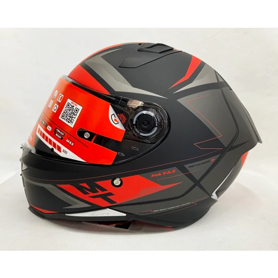 mt Kask mt Revenge 2 Hatax B5 Mat Şeffaf Vizörlü V14B