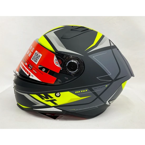 mt Kask mt Revenge 2 Hatax C3 Mat Şeffaf Vizörlü V14B