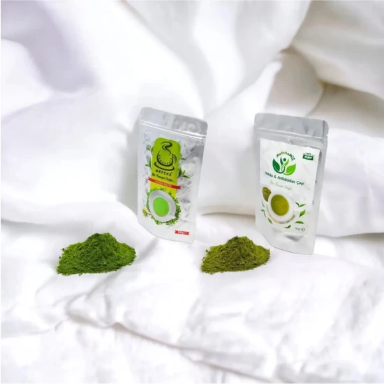 En Yeşil Çay Yüksek Kaliteli Saf Matcha Çayı 50 gr Matchamix Antoksidan Detox Çayı 50 gr