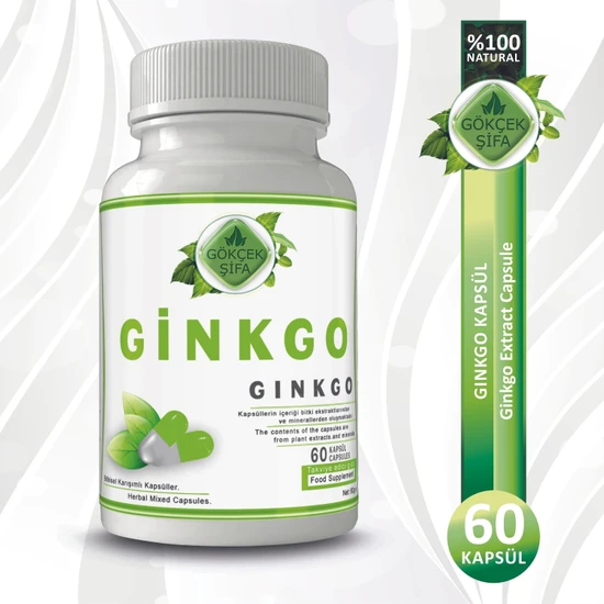 Gökçek Şifa Ginkgo Kapsül 60 Kapsül X 1000 mg