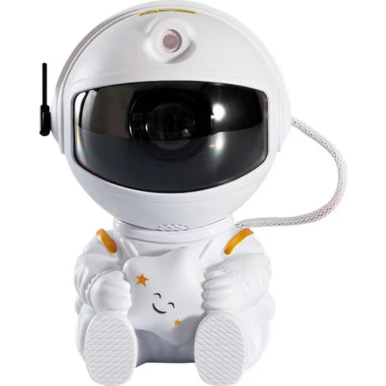 Lebeigo Mini Astronot Yıldızlı Gökyüzü Lambası Renkli Projektör Lambası Yıldızlı Atmosfer Gece Lambası (Yurt Dışından)