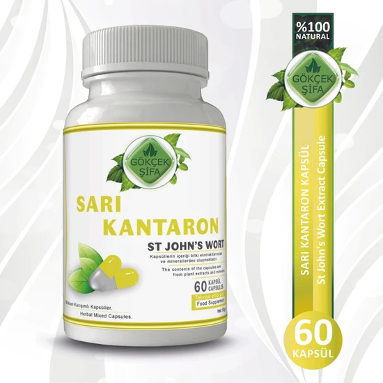 Gökçek Sarı Kantaron Kapsül - 60 Kapsül x 1000 mg