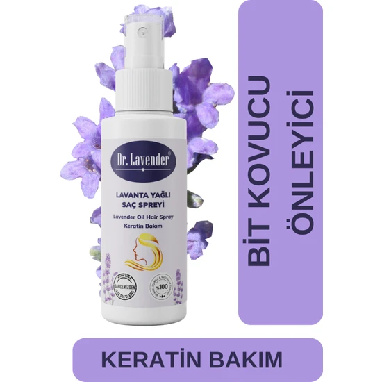 Dr. Lavender Lavanta Özlü Bit Önleyici, Koruyucu Ve Bitkovucu Sprey Keratinli Saç Toniği 100 Ml