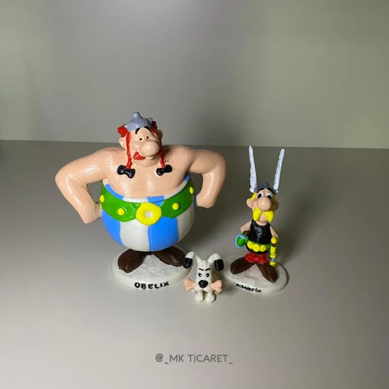 Mk Shop Asterix ve Obelix 3D Figür Seti