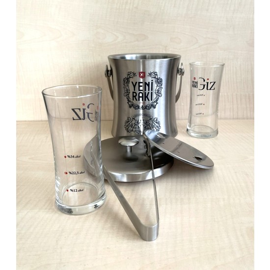 Sanat Taciri 2 Adet Giz Rakı Rakı Bardağı ve 1 Adet Fiyatı