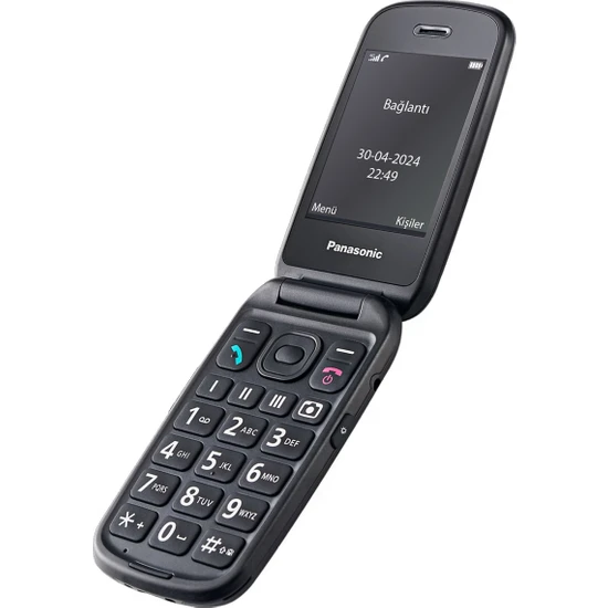 Panasonic KX-TU550EXB Katlanabilir Renkli Ekran 4g Tuşlu Cep Telefonu Siyah (2 Yıl Türkiye Distribütör Garantili)