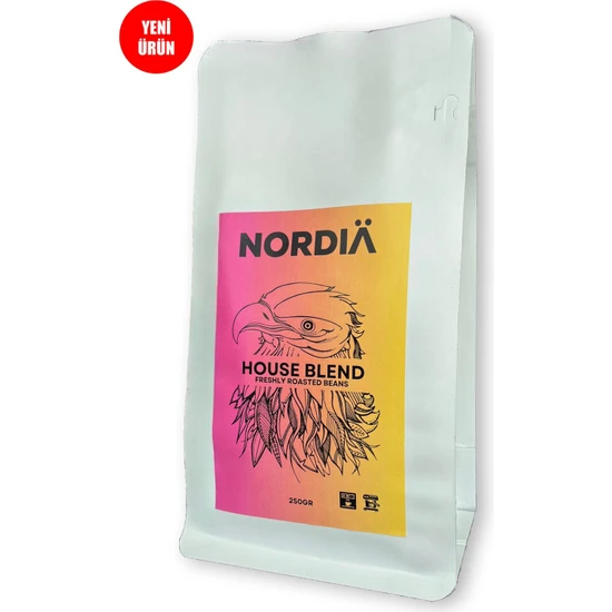 Nordia House Blend 250 gr Çekirdek ,espresso, Çekirdek Kahve