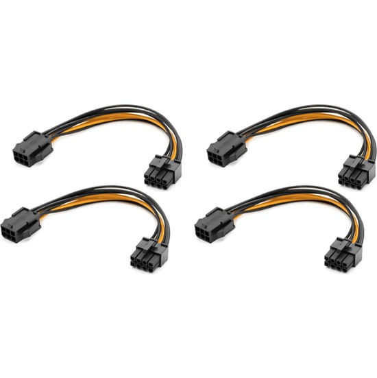 2 Paket Grafik Kartı 6 Pin - 8 Pin Pcıe Adaptör Güç Kablosu Fiyatı