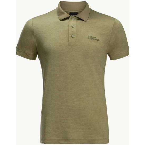 Jack Wolfskin Travel Polo M Kahverengi Erkek Polo Tshirt