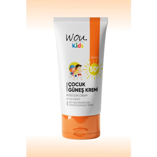 Wou Kıds Yüksek Koruma Etkili SPF50+ Çocuk Güneş Kremi 50ML