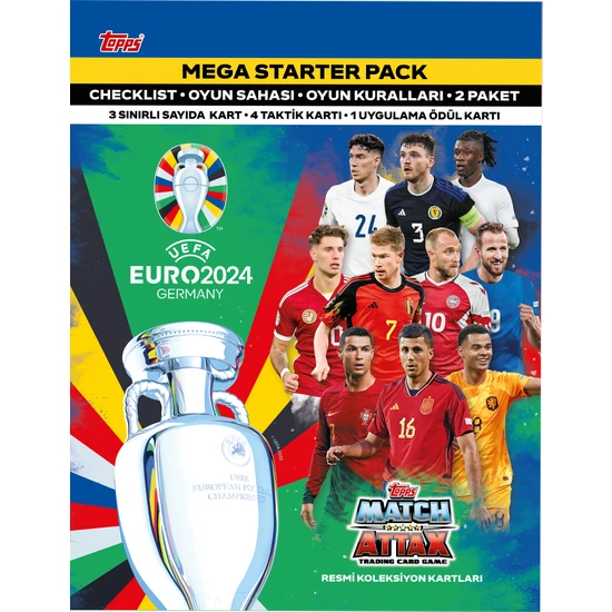 Mythos Cards Topps Official Euro 2024 Match Attax - Mega Starter Pack