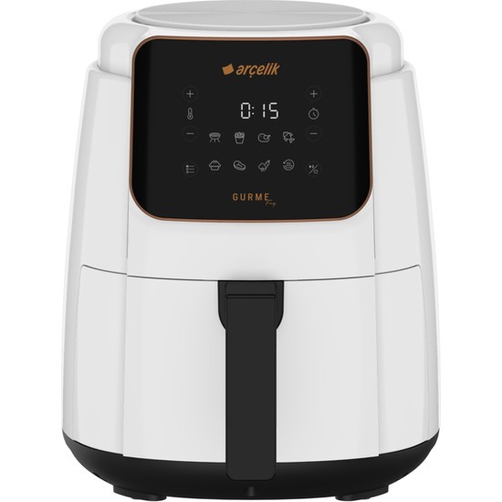 Arçelik Fra 6334 B Yağsız Airfryer 4 - 4,9 lt Kapasite Tek Hazne LED Ekran Özellikli