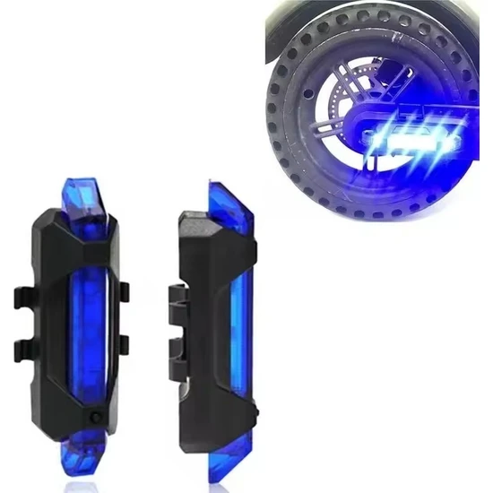 Tr-escooter USB Şarjli Mavi Çakar Lamba