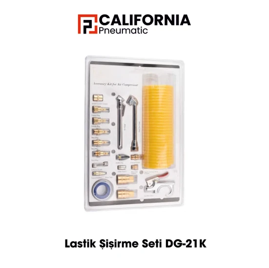 California Lastik Şişirme Seti DG-21K CAP69509 Calıfornıa