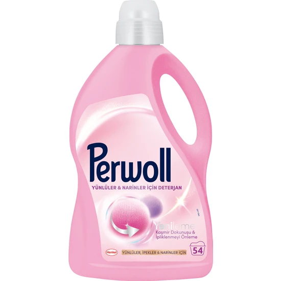 Perwoll Yenileme Yünlüler & Narinler Sıvı Çamaşır Deterjanı 2;97L (54 Yıkama)