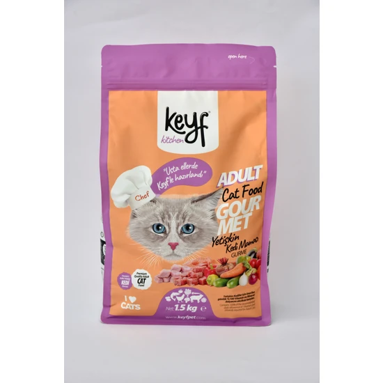 Keyf  Gurme Yetişkin Kedi Maması 1,5 kg