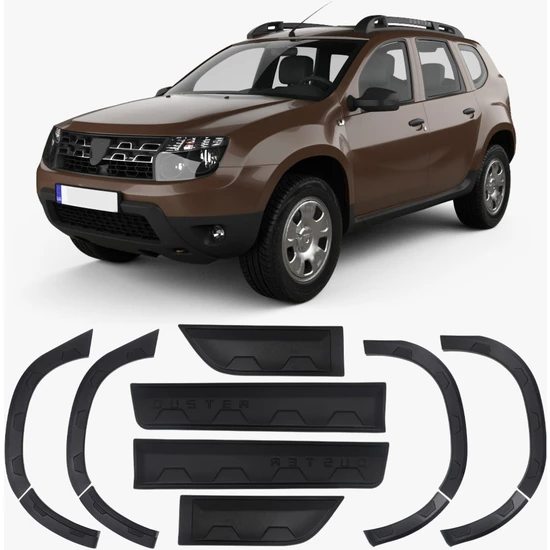 Brsplast Dacıa Duster 2018 Sonrası 12 Parça Dodik Set (Damalı)