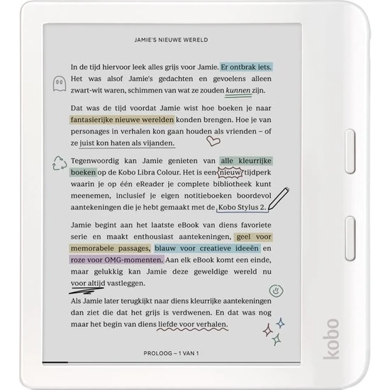 Kobo Libra Colour E Kitap Okuyucu 7 Beyaz