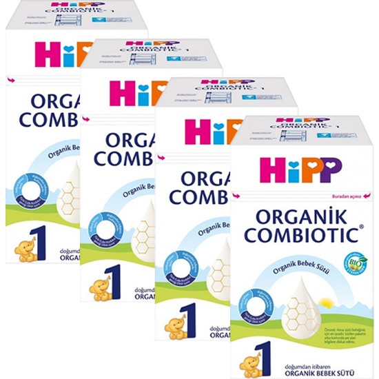Hipp 1 Bebek Sütü Combiotic 600 gr x 4 Toz Devam Sütü 0-6 Ay İçin Sütlü İçerik