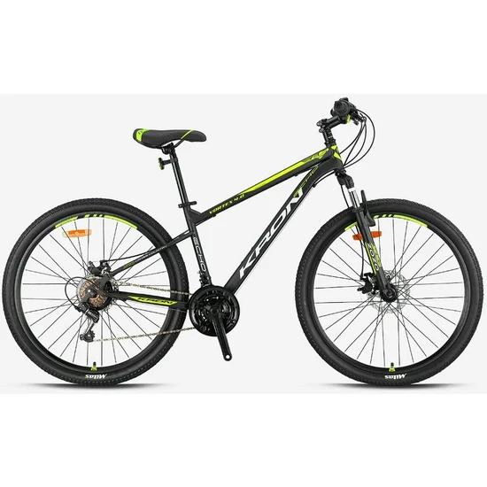 Kron Vortex 4.0 - 24 Mtb - 14' - 21 Vites - M.dısc - Mat Siyah-Gri/neon Sarı