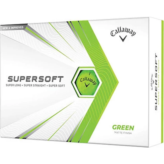 Callaway Bl Cg Supersoft Green - Üçlü Golf Topu Beyaz Renk