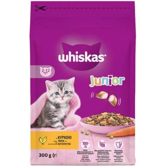 Whiskas Tavuklu Yavru Kuru Kedi Maması 300 gr