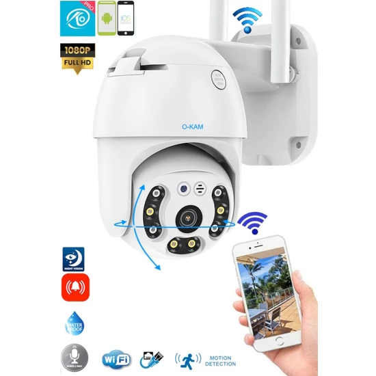 Vivatech Pro 360° Görüş Hareketli Wireless Waterproof Akıllı Ip Güvenlik Kamerası (Okam) Uygulama