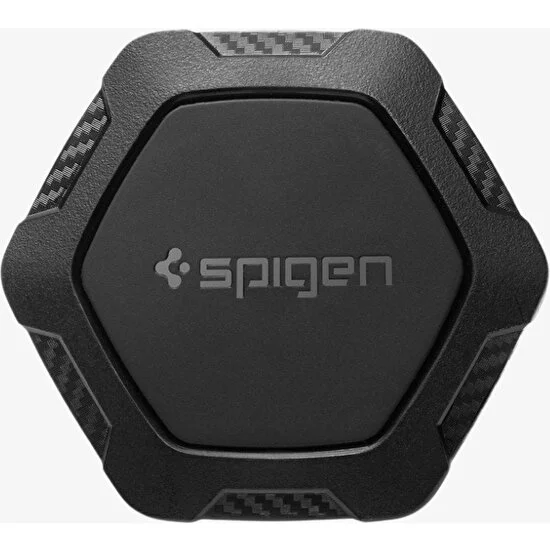 Spigen Air Vent Manyetik Araç içi Telefon Tutucu + 2 Adet Manyetik Plaka (Tüm Cihazlarla Uyumlu Araç Tutacağı) Kuel Rugged QS11 - 000CG20879