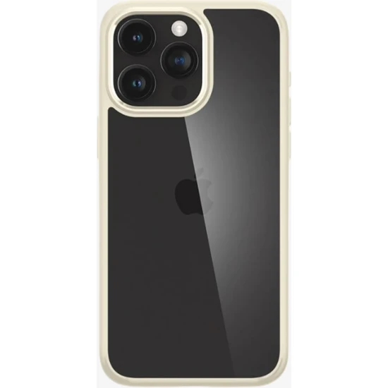 Spigen iPhone 15 Pro Max Kılıf Crystal Hybrid Mute Beige - ACS06448