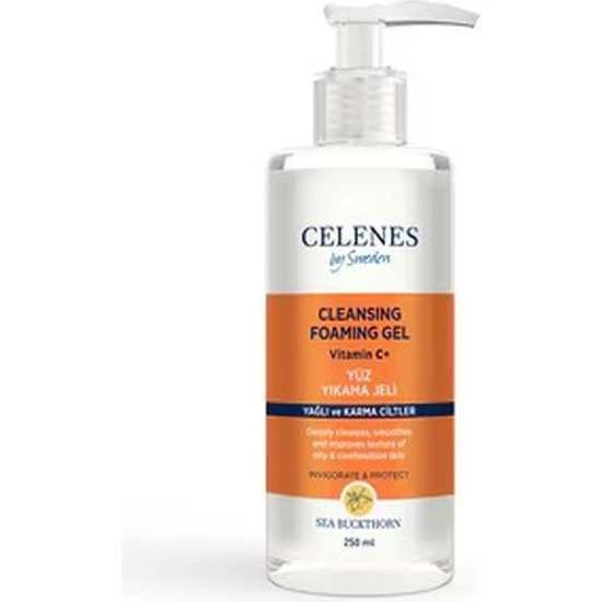 Celenes Sea Buckthorn Yüz Yıkama Jeli Yağlı ve Karma Ciltler 250 ml