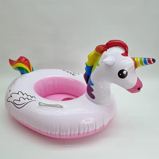Kelebek Oyuncak Unicorn Şekilli Tutmalı Bebek Simidi (Baby Float - Bebek Flatörü)
