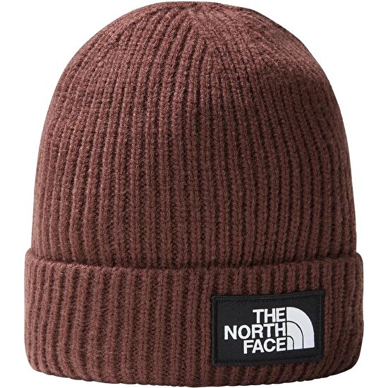 The North Face TNF Logo Box Cuffed Kahverengi Bere