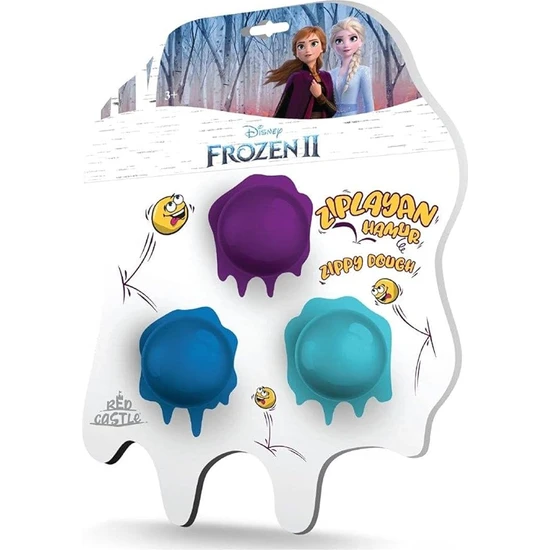 Play-Doh Frozen 2 -Dısney ZD-SET01 Zıplayan Hamur 3*5 gr