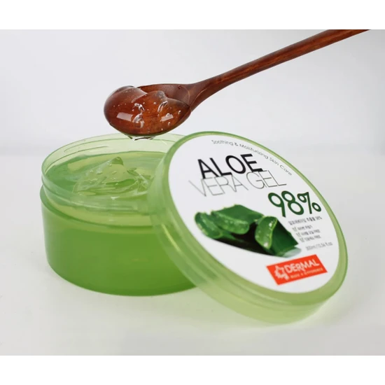 Dermal Dermal %98 Aloe Vera Jel Saç,cilt Ve Vücut Için Nemlendirici Ve Yatıştırıcı 300 ml