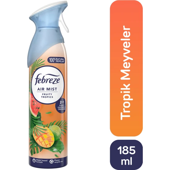 Febreze Hava Ferahlatıcı Sprey Oda Kokusu Tropik Meyveler 185 ml