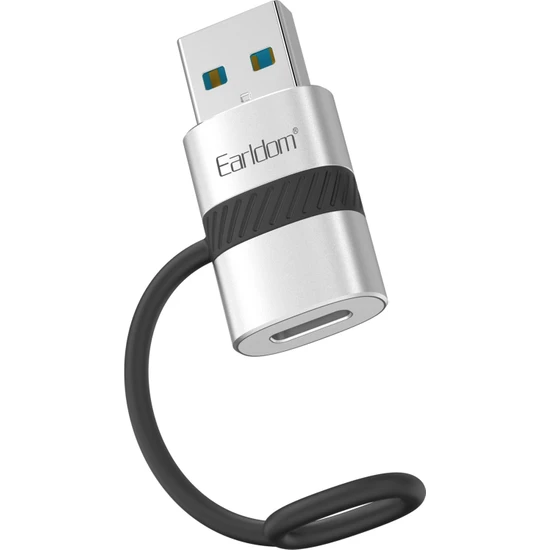 Earldom OT91A Tak Çalıştır USB To Type-C Dönüştürücü - Gümüş 346109