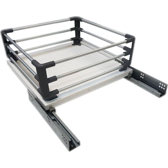Nsp Kiler Çekmecesi Mdf Tabanlı Tandem Raylı Tek Açılım Frenli 40CM*50CM