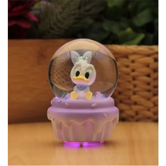 Kar Küresi 6 cm Disneyland Daisy Duck Set Işıklı Kar Küresi