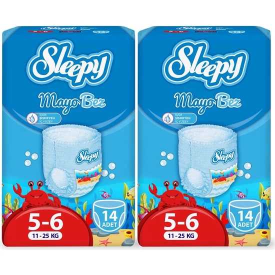 Sleepy Mayo Külot Bez 6 Numara Xlarge 2'li Paket 28 Adet