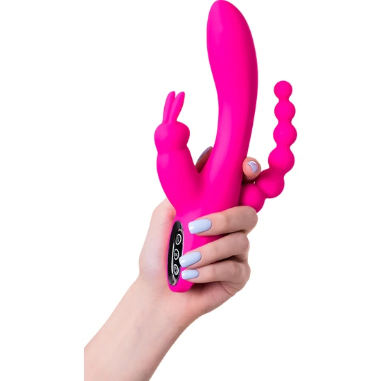 Cupidon Cupide 21 cm 7 Titreşimli Şarjlı G-Spot-Klitorel ve Anal Uyarıcılı Üç Işlevli Teknolojik Vibratör